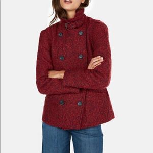 Express wool blend pea coat jacket NWT